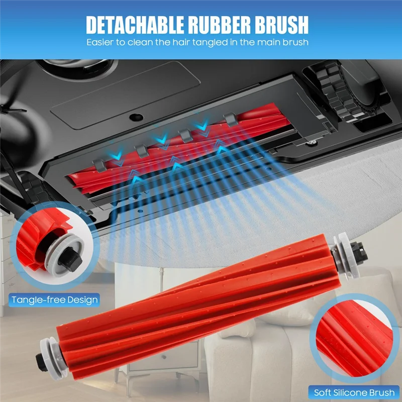 LITE-Per Roborock S7 Pro Ultra Maxv Ultra Robot Aspirapolvere Accessori Sacchetti per la polvere Mop Panno Filtro Hepa Spazzole laterali principali