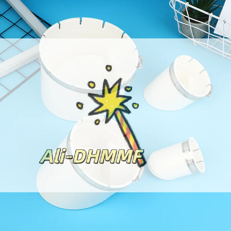 

Universal 50-160mm PVC Drain Valve - Anti-Backflow & Odor-Proof Hair-Strainer Plug for Floor Drains