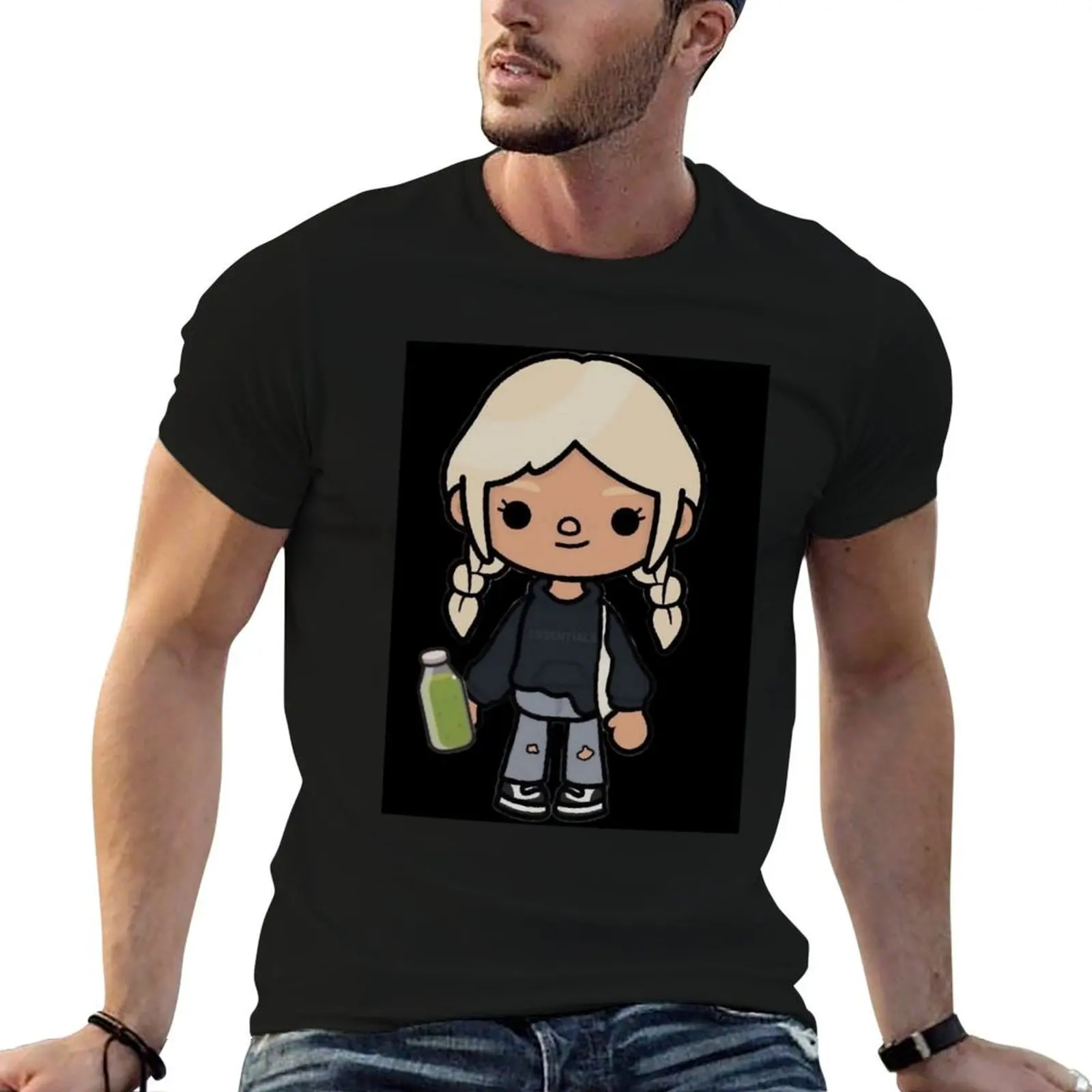 

toca life box - toca boca cute T-Shirt cotton t shirt man man graphic t shirt T-Shirt