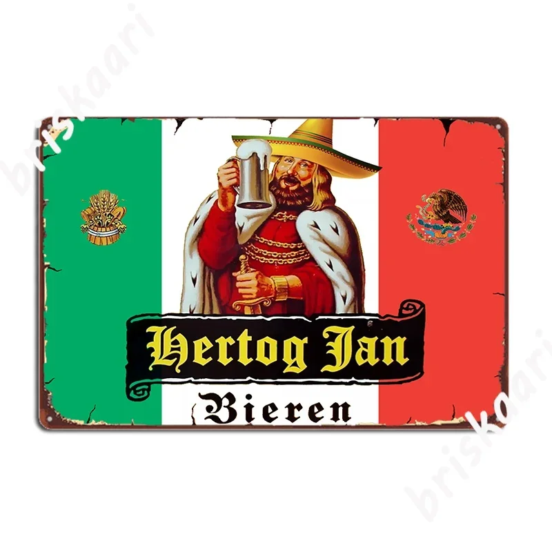 Hertog Jan Dubbel Retro Metal Plate Netherlands Wall Mural Garage Club Decoration Holland Beer Metal Posters Metal Signs