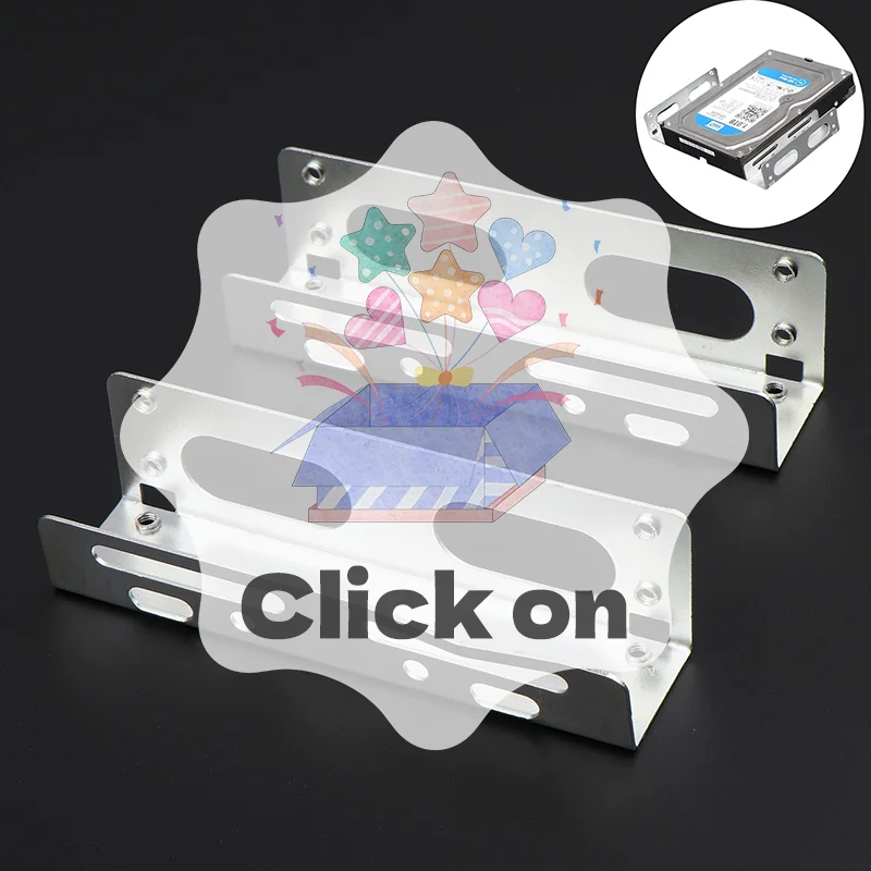 

2PCS 3.5 To 5.25 Optical Drive Expansion Holder Hard Drive Rack Bracket Caddy Bay For SSD M.2 HDD Desktop Hard Drive Bracket