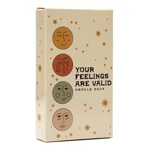 Your Feelings are Valid Oracle Deck 2nd Edition A 48 Oracle Mood cards English Version Tarot Oracle Witch Board games