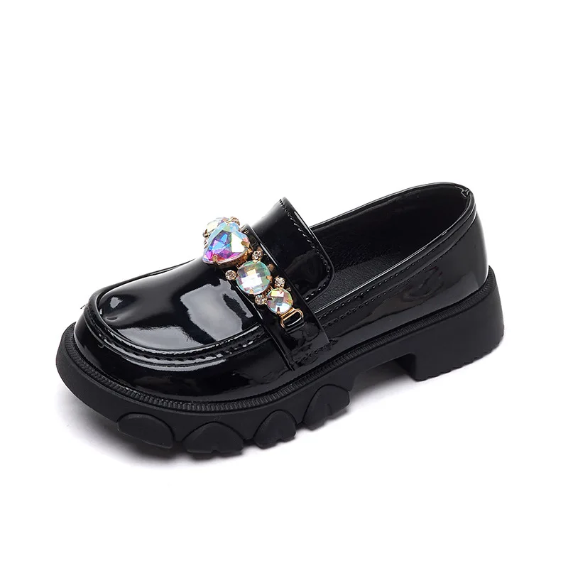 Sapato de couro feminino, sapato de princesa, sola macia, Lolita, sapatos Mary Jane, moda infantil, outono, 2023