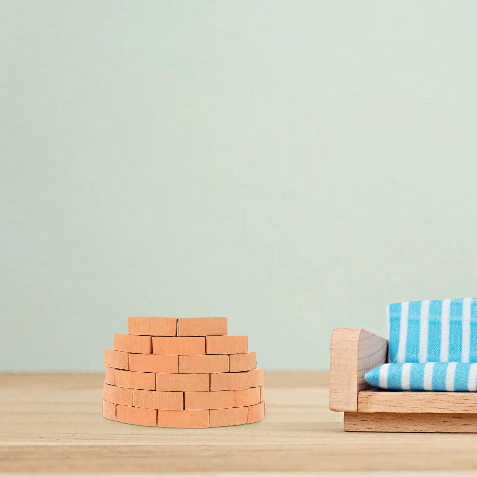 

30Pcs Miniature Bricks DIY Fake Bricks for Sand Table Kids Creative Brick Decor Mini Garden Landscape Accessories Birthday Gift