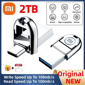 Xiaomi 128GB kalem sürücü 2TB yıldırım USB 3.0 Flash sürücü için Iphone Ipad Android OTG Pendrive USB3.0 Memory Stick IPhone 14 için