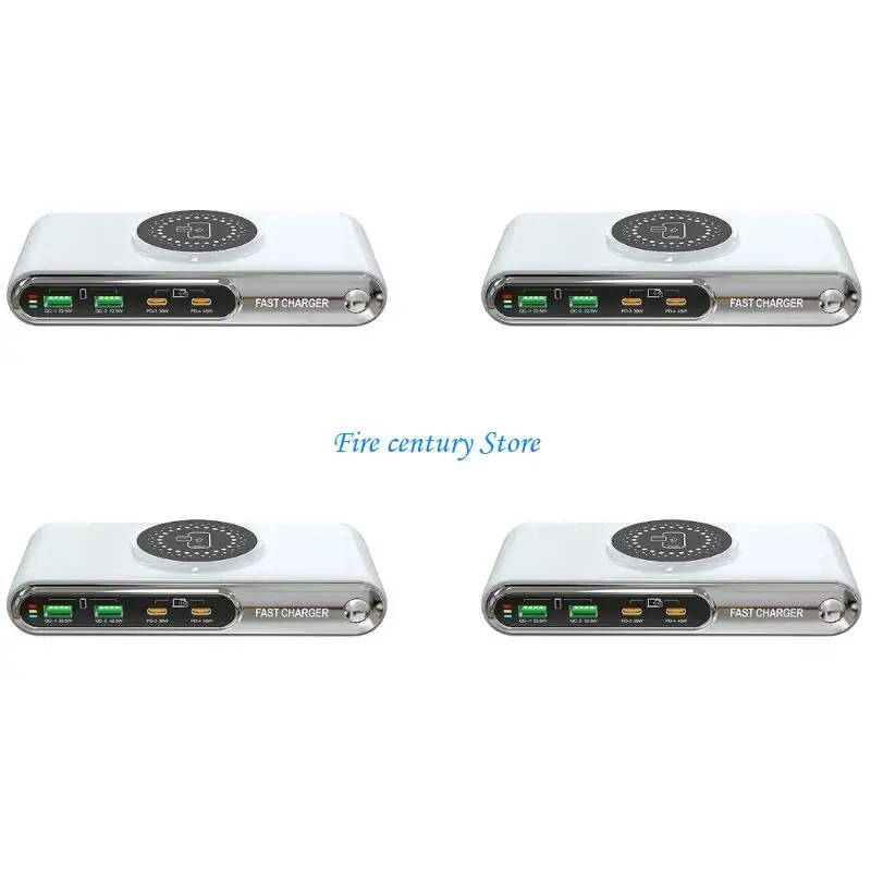 

J6PA Wireless Charging Station PD45W+PD30W USB C Fast Charging Adapter Efficient