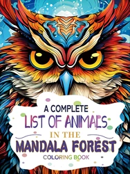 1pc Mandala Forest Art Coloring Book Original Upgraded Paper Thickened 22 Pages Coloring Books Gift For Holiday Birthday
