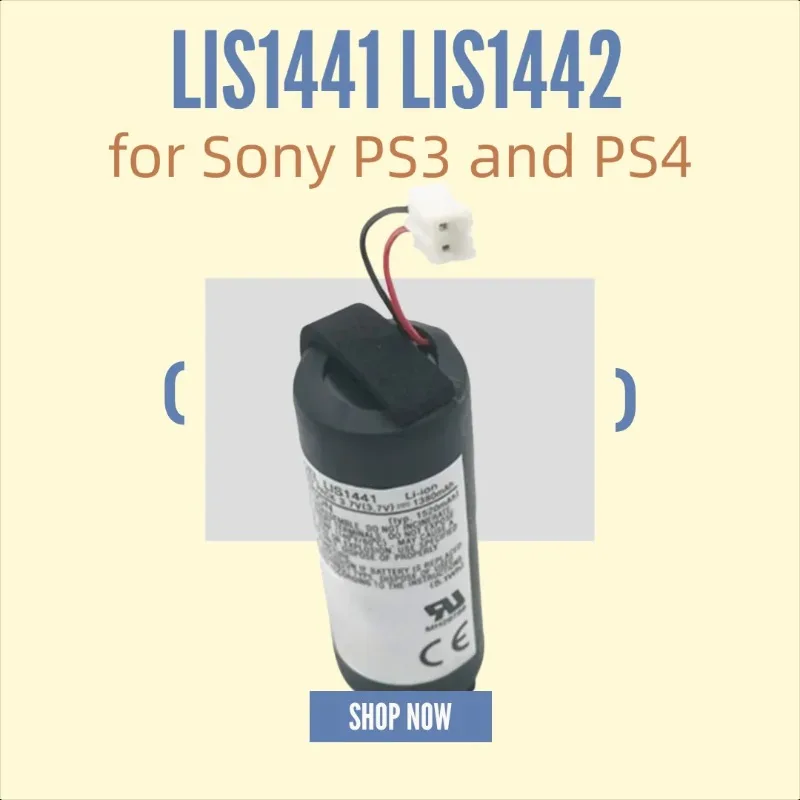 

3.7V 1380/490mAh LIS1441 LIS1442 for Sony PS3 and PS4 Left and Right Controllers Rechargeable Batteries