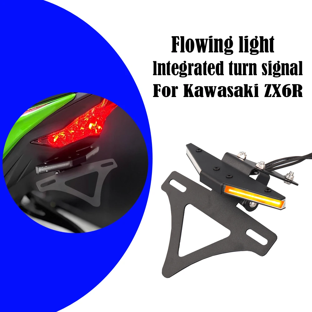 

New Motorcycle Rear Short Tail Stock Tidy License Plate Holder Tailstock Bracket Kit For Kawasaki ZX-6R ZX-6R 2024 2025