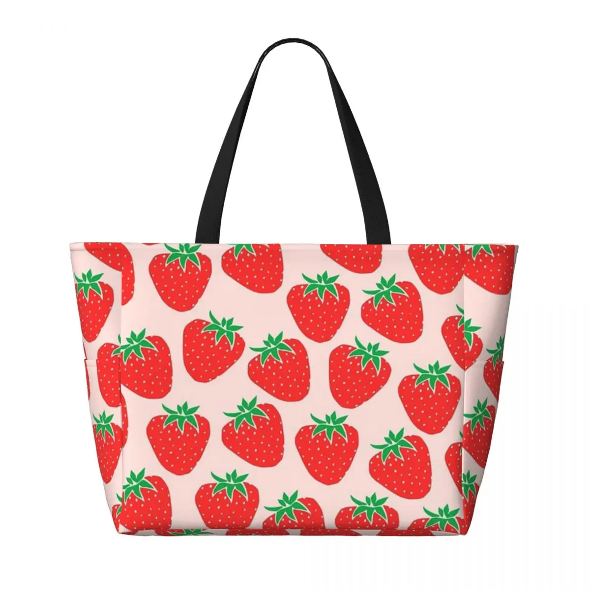 Simpatica borsa da viaggio da spiaggia alla fragola, borsa da viaggio per feste regali per adulti regalo di compleanno modello Multi-stile