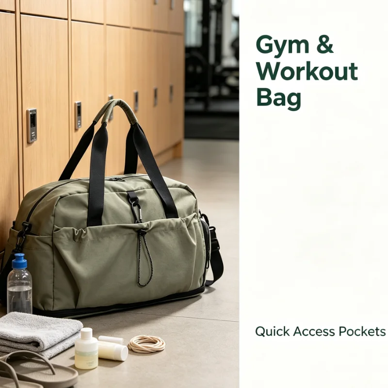 Large Capacity Travel Duffel Bag Waterproof Gym Sports Handbag For Fitness Swimming Business Trip Weekend Getaway Storage view 2
