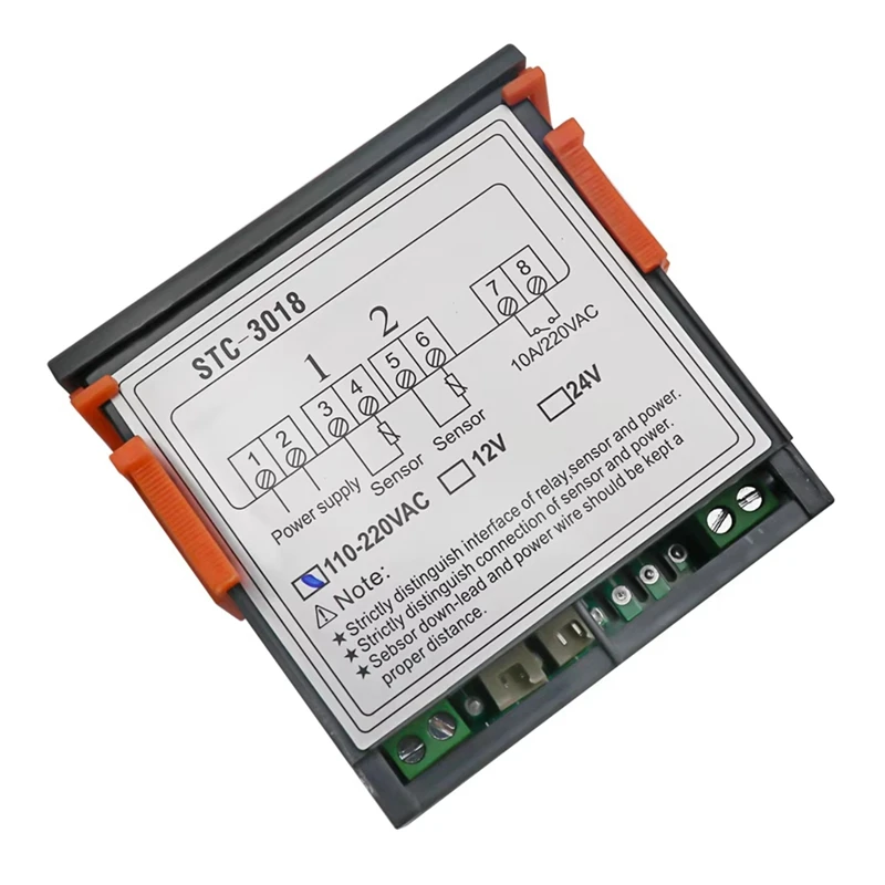 STC-3018 Dual Digital Temperature Controller รีเลย์เอาต์พุต Thermoregulator Thermostat พร้อมเครื่องทําความร้อน Cooler 110 V-220 V