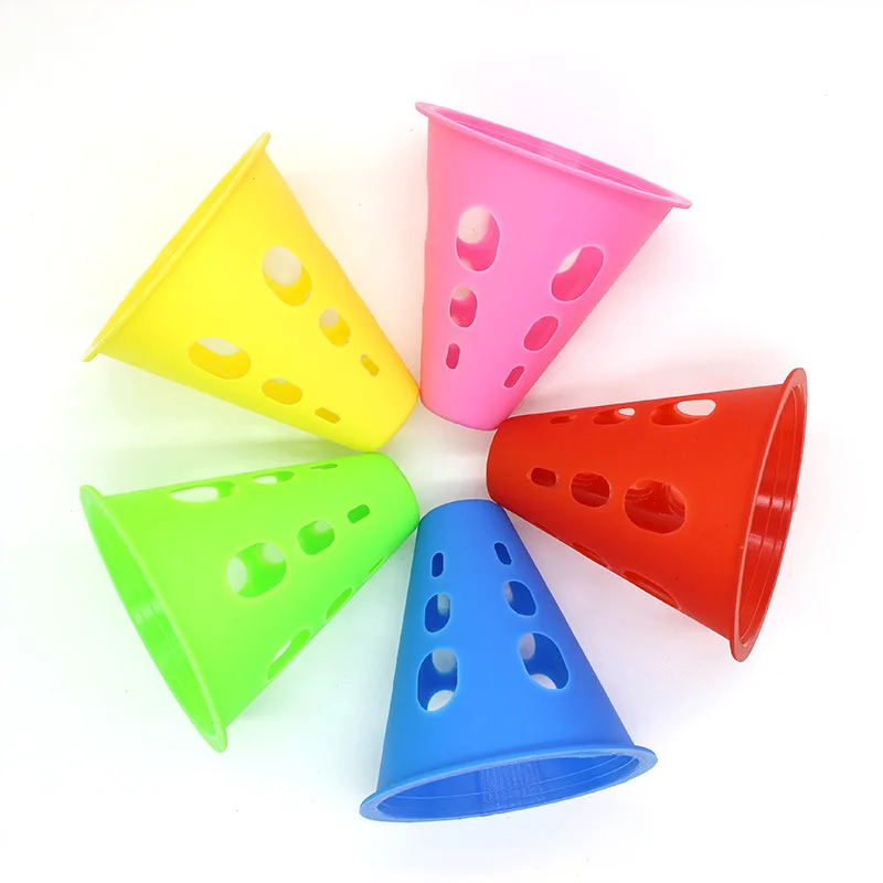 10pcs Soccer Trainning Cone Stadium Marking Agility Training Marker Free Slalom Skate Pile Cup Football Training Equipment