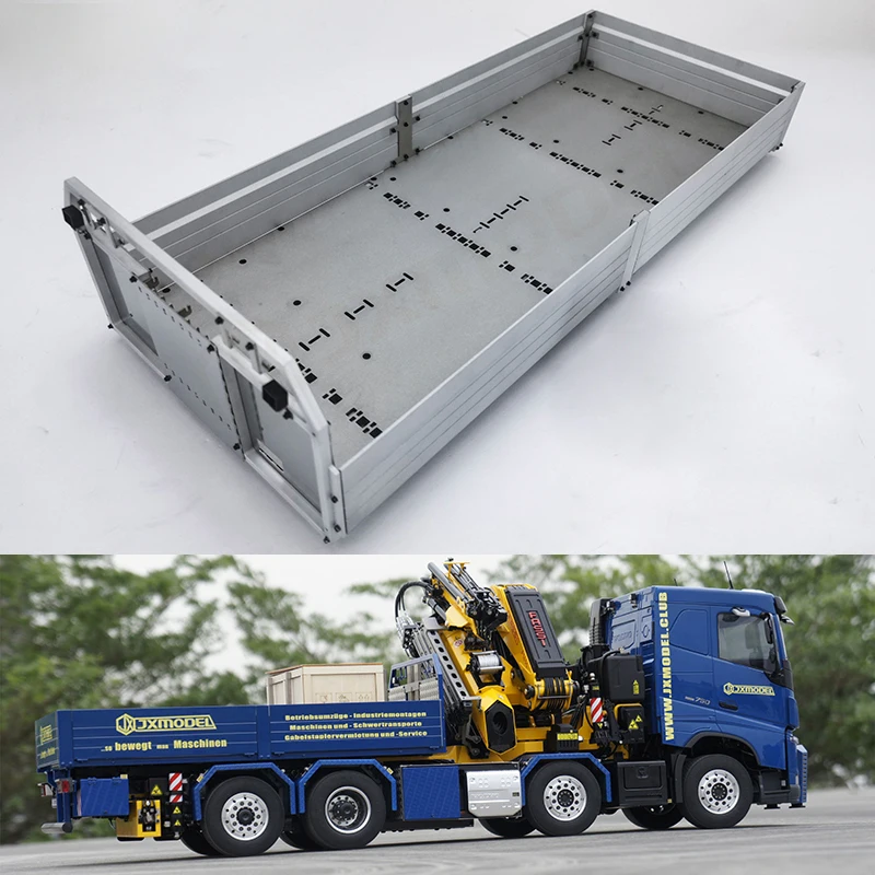 Metal Fence Cargo Box Car Body for 1/14 Tamiya RC Truck JXMODEL-F1650 Crane Scania Volvo Benz Man Car Diy Parts