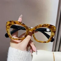 Gafas de presbicia con montura de gran tamaño de lujo con dioptrías, gafas de lectura graduadas con acabado, gafas ópticas Retro