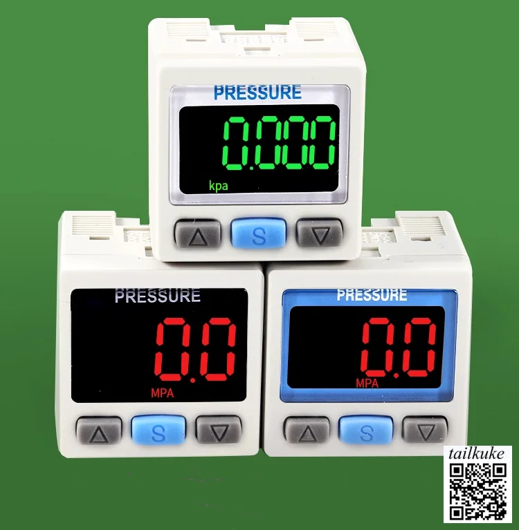 

Pneumatic Electronic Digital Display Pressure Switch ZSE30AF Vacuum Negative Pressure Gauge Sensor ISE30A-01-N/P-L