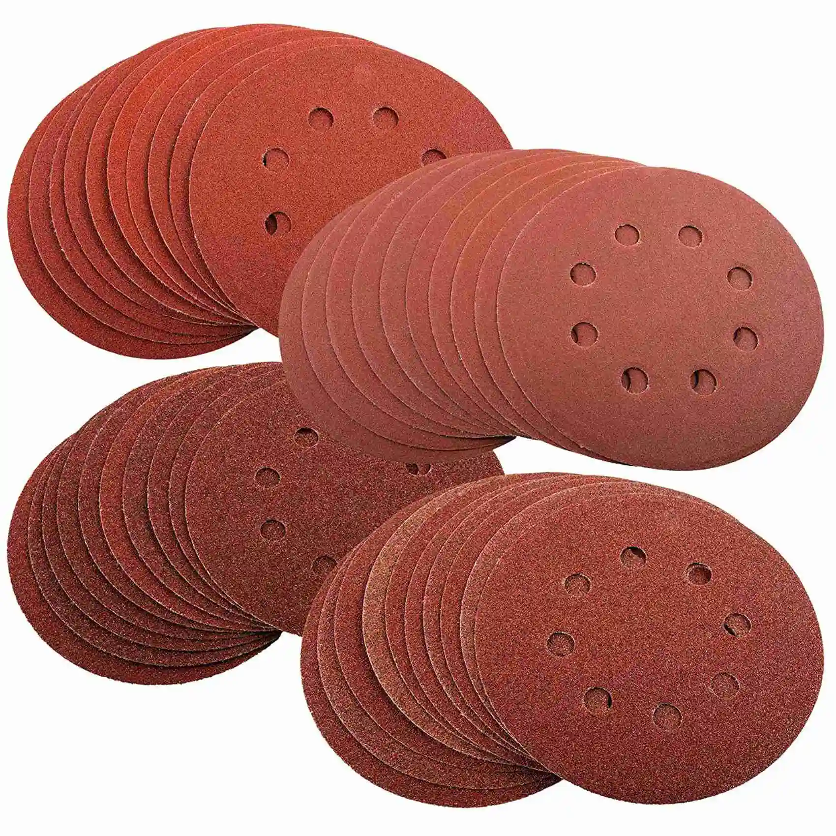 

Y51A-160PCS Sanding Discs Pads, 40 60 80 100 120 150 180 240 320 400 Grits 8-Holes Sandpaper Assorted