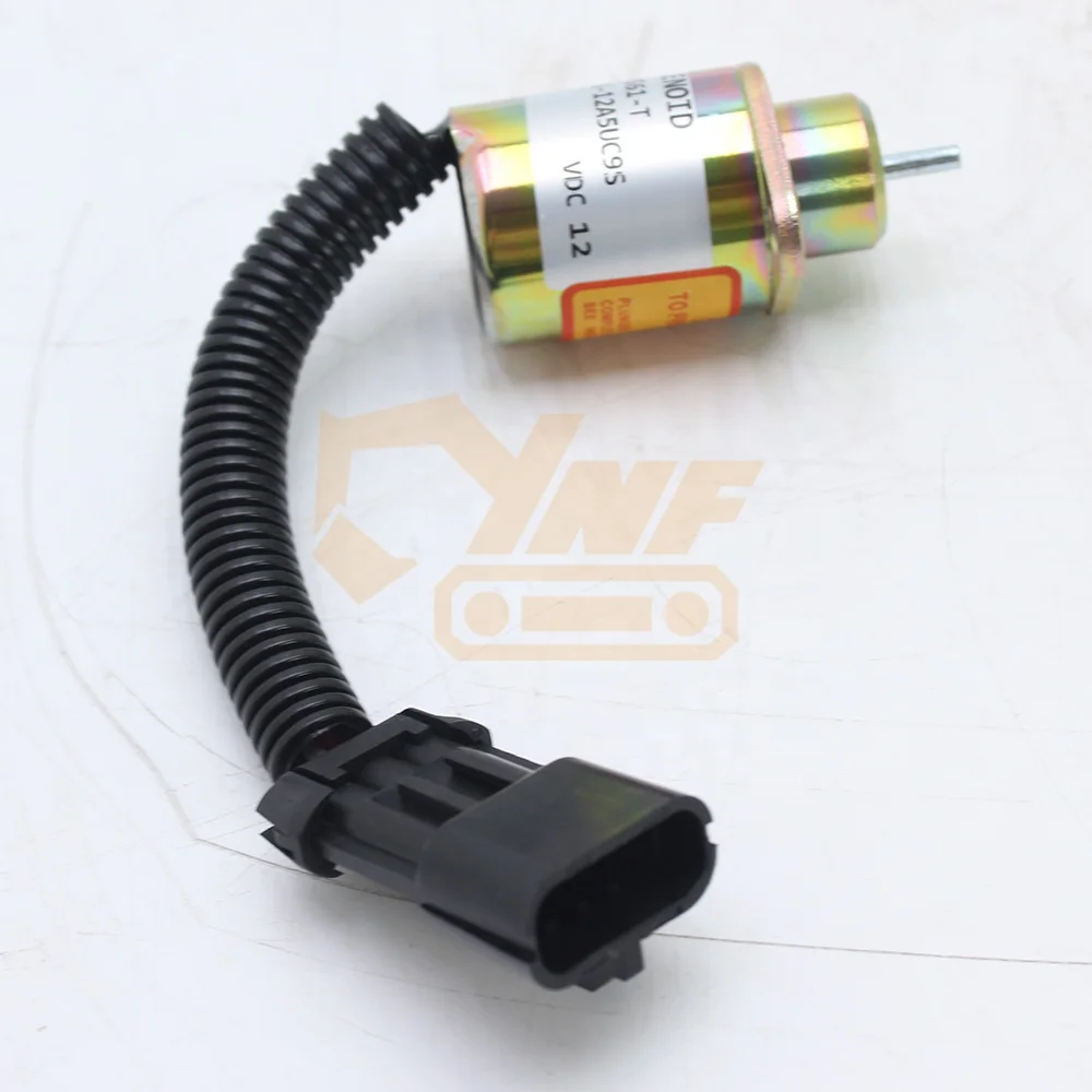 For 1503es-12a5uc9s 12 24v Diesel Engine Generator Parts Fuel Electric Stop Solenoid Valve Sa-4561-t 25-15230-01 Excavator