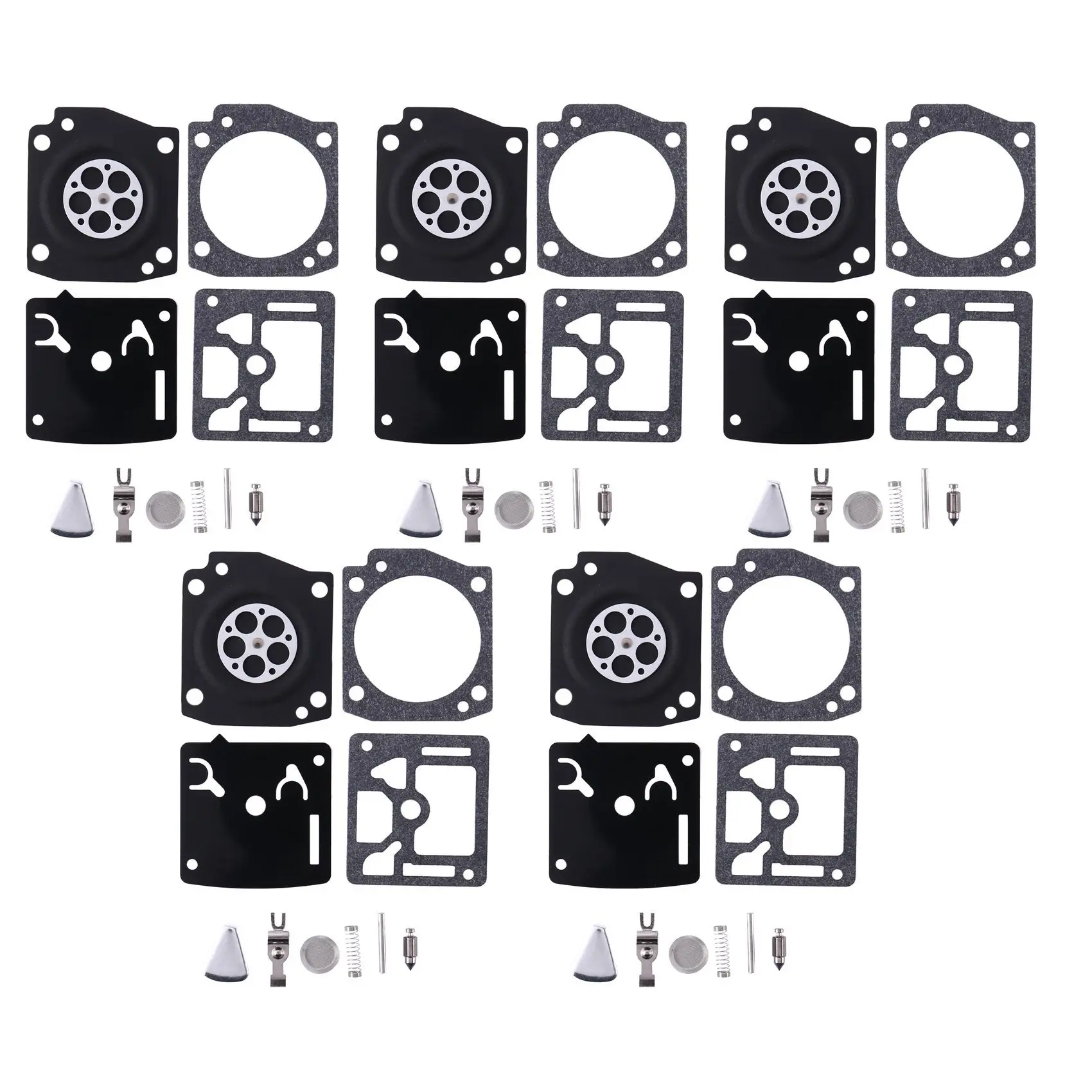 

-ABLP 5Pcs/Lot Carburetor Repair Rebuild Diaphragm Kit For 362 365 371 372 Walbro Type Chainsaw Replace Spare Part
