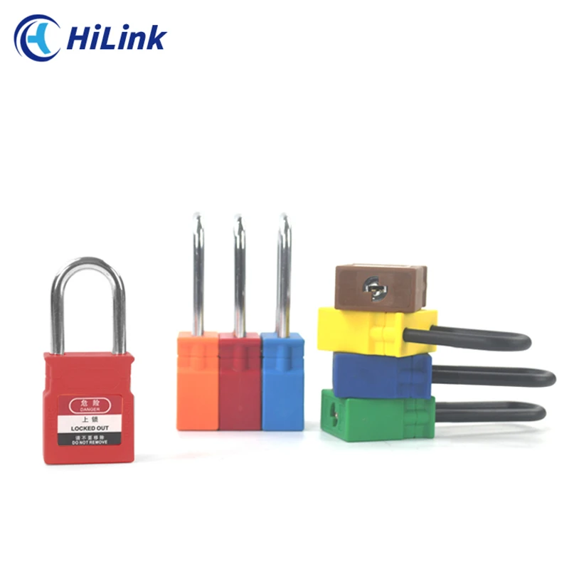 Upgrade Design Lock Body High Security LOTO 38mm Steel Shackle Safety Padlock With Warning Label