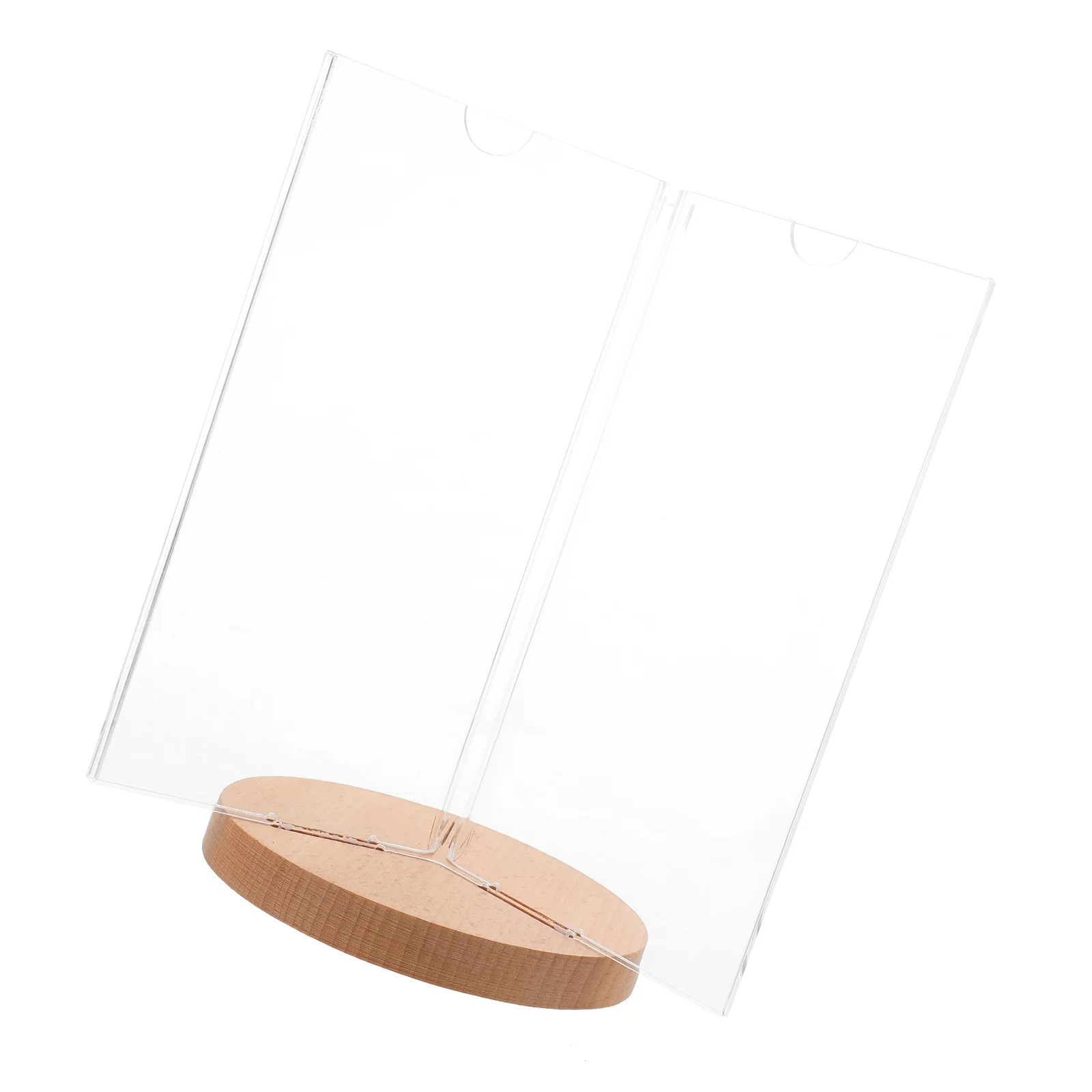 Menu Display Stand Restaurant Table Sign Rotating Signage Rotary Desktop Holder Multi-side