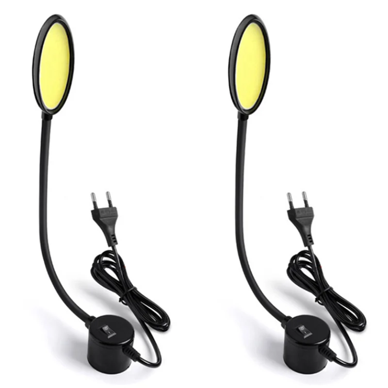 

ABUL-2X Portable 8W 220V COB LED Sewing Machine Working Light With Mounting Base For Lathes Drill Presses Workbenches EU PLUG