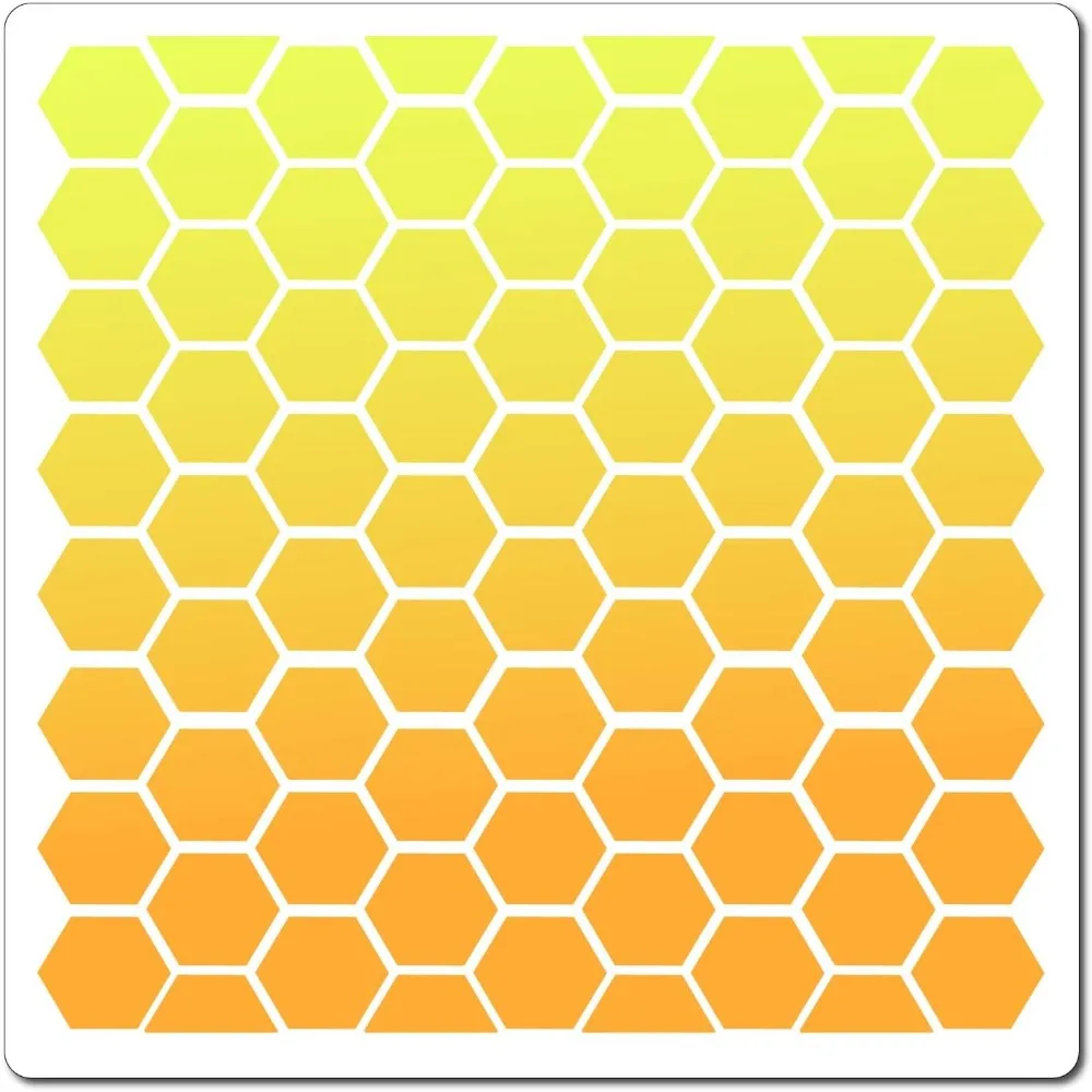 Honeycomb Stencil Templates 30x30cm Large Washable Reusable Plastic Square Stencil Sign for Painting on Wood Wall making kit