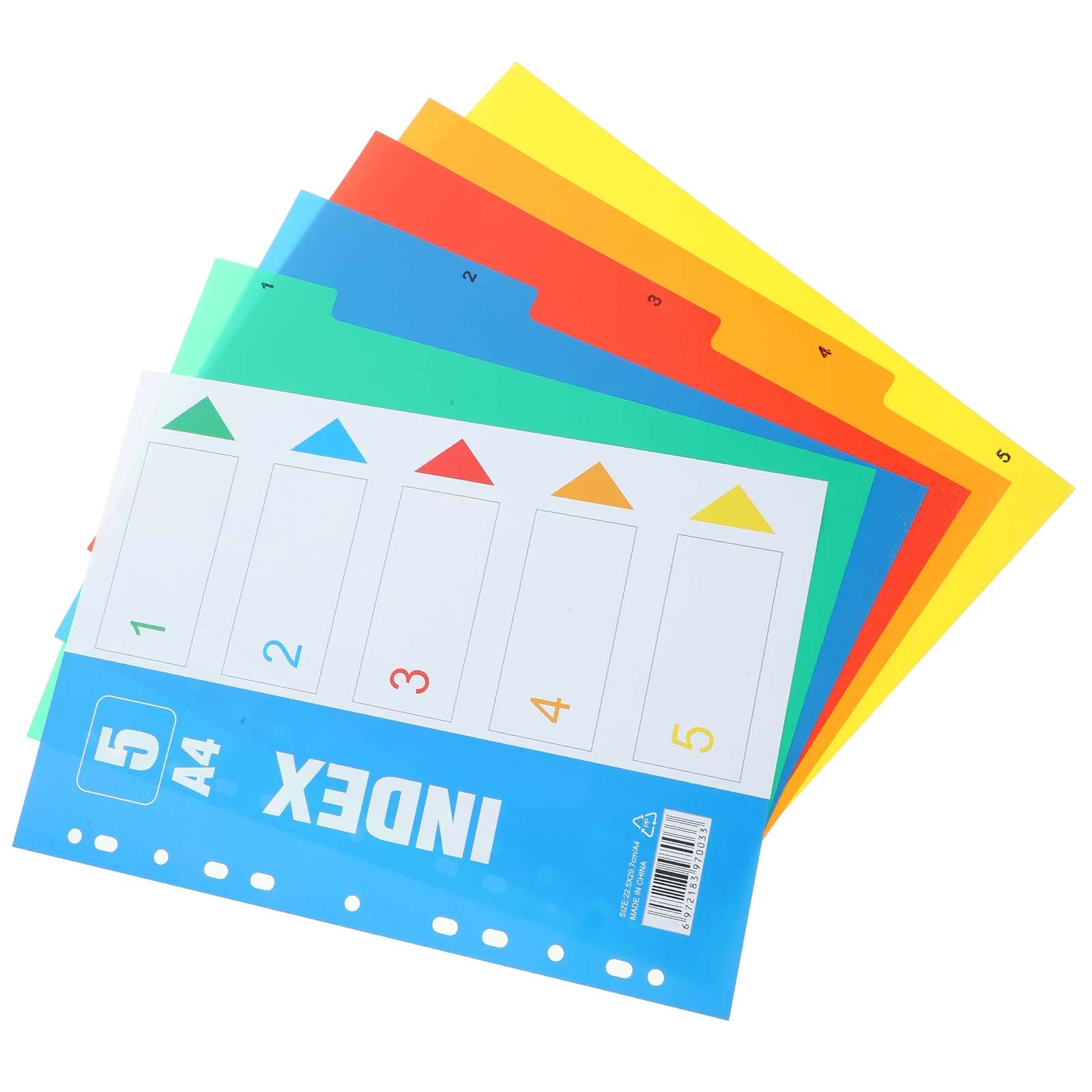 

1 set A4 File Dividers Notebook A4 File Dividers Paginated Tabs Binder Separators Office Supplies Subject Index