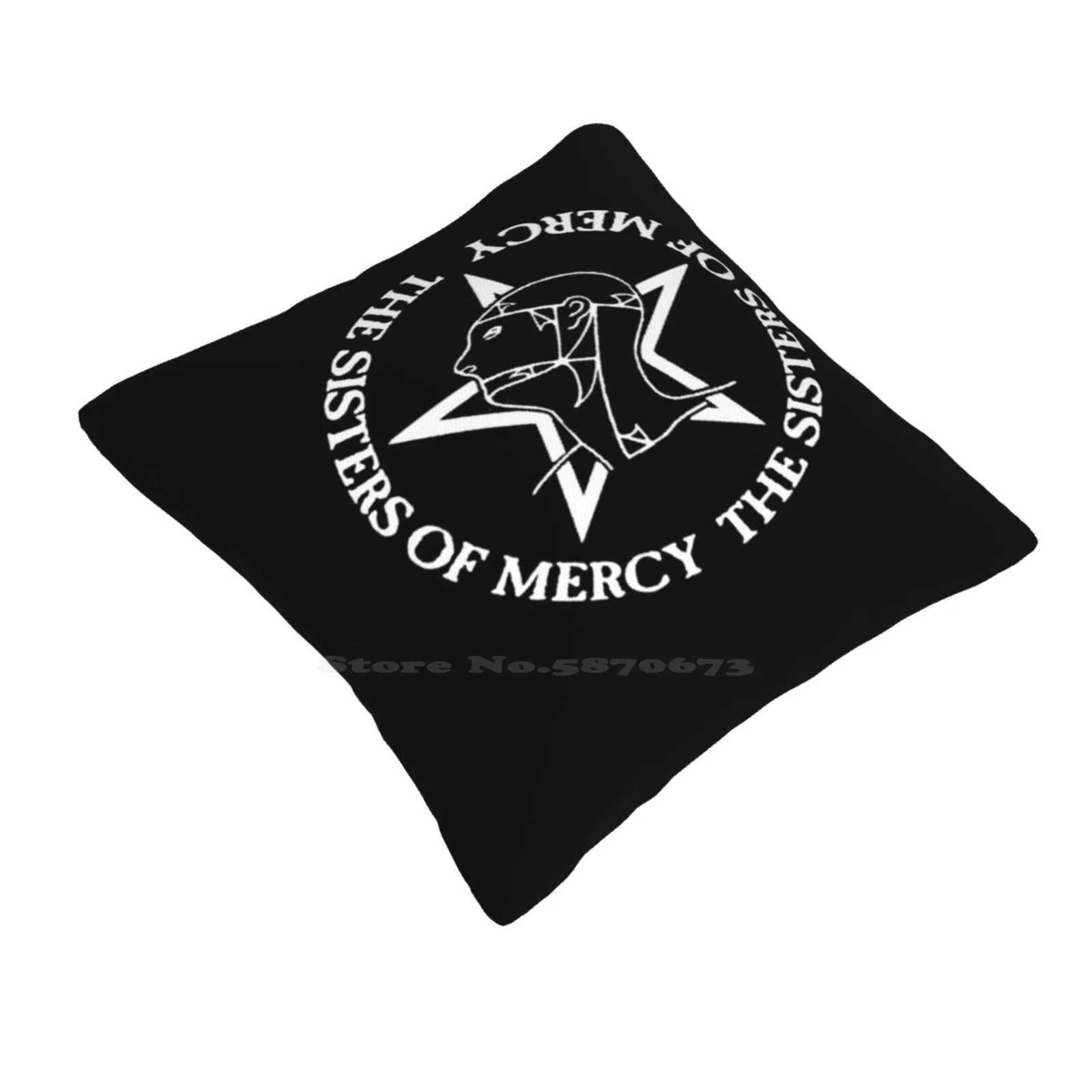 Extra Ordinary Art Design Of The Sisters Of Mercy Logo Home Sofa Car Cushion Cover Pillowcase Extra Ordinary Art Design Of The