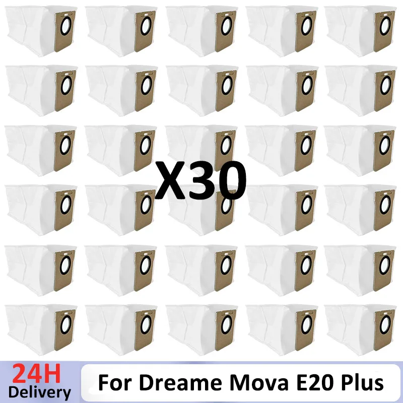 Compatible con Dreame Mova E20 Plus, Proscenic Q8 Max, Trouver E20S Pro Plus, Cecotec Conga 7690/ Conga M20, Vision PRO Bolsa para polvo