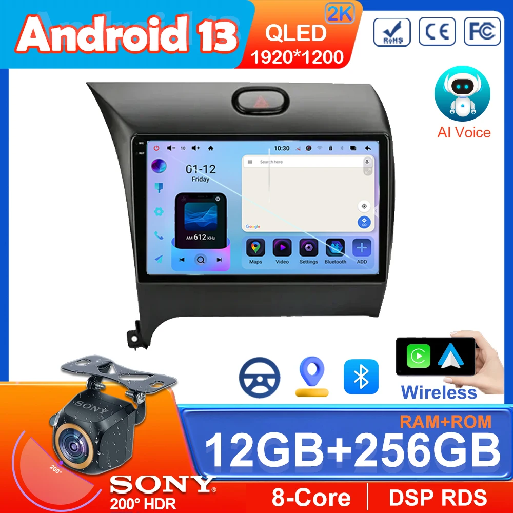 

7862 Carplay Radio Android Auto For Kia K3 Cerato Forte 2013-2017 Multimedia Pantalla Coche Car Screen Estereos Audio TV NO 2din