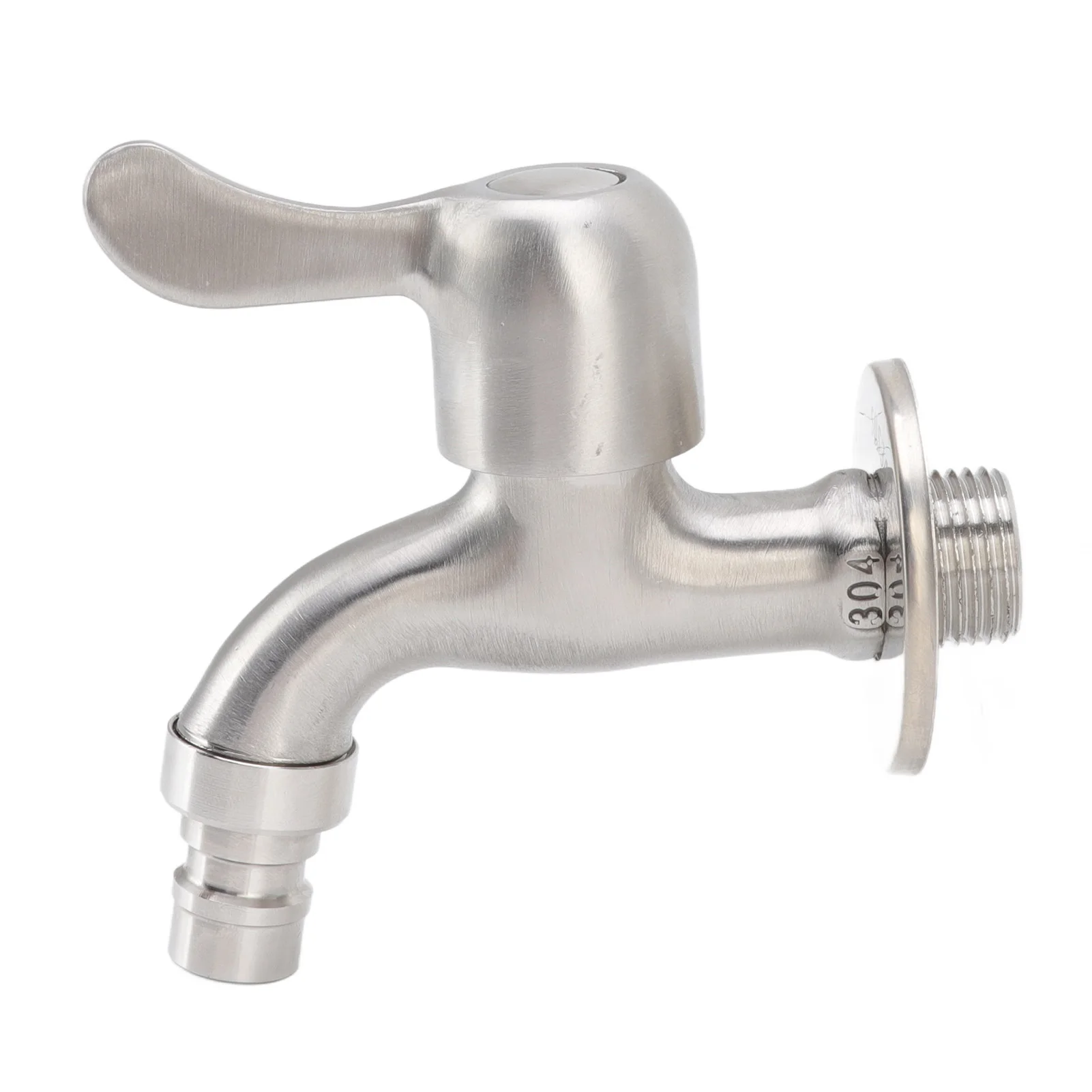 G1/2 Washing Machine Tap, Leakage Proof Cold Water Stainless Steel Wall Mounted Faucet for Garden Kitchen Washing Machine Faucet