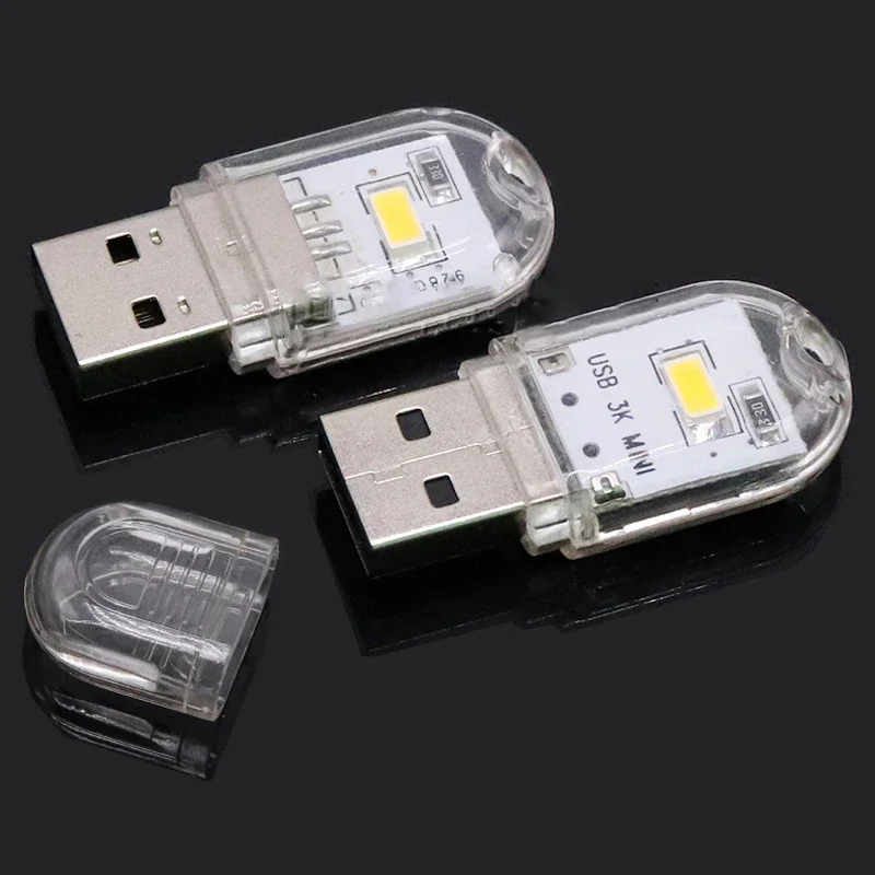 USB Plug Lamp LED Light For Power Bank/computer Mini Led Book Lamp Protect Protection Night Light Laptop Small Reading Light