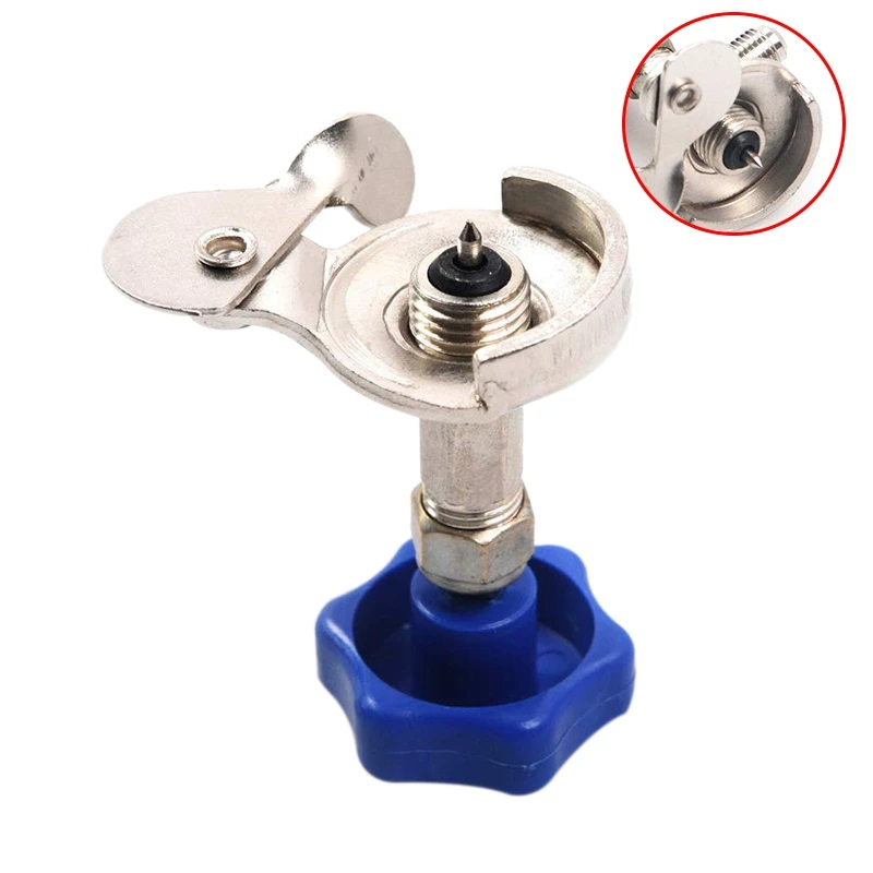 Threaded Can Tap Refrigerant Valve Bottle Opener For R134A/R12 Refrigerant