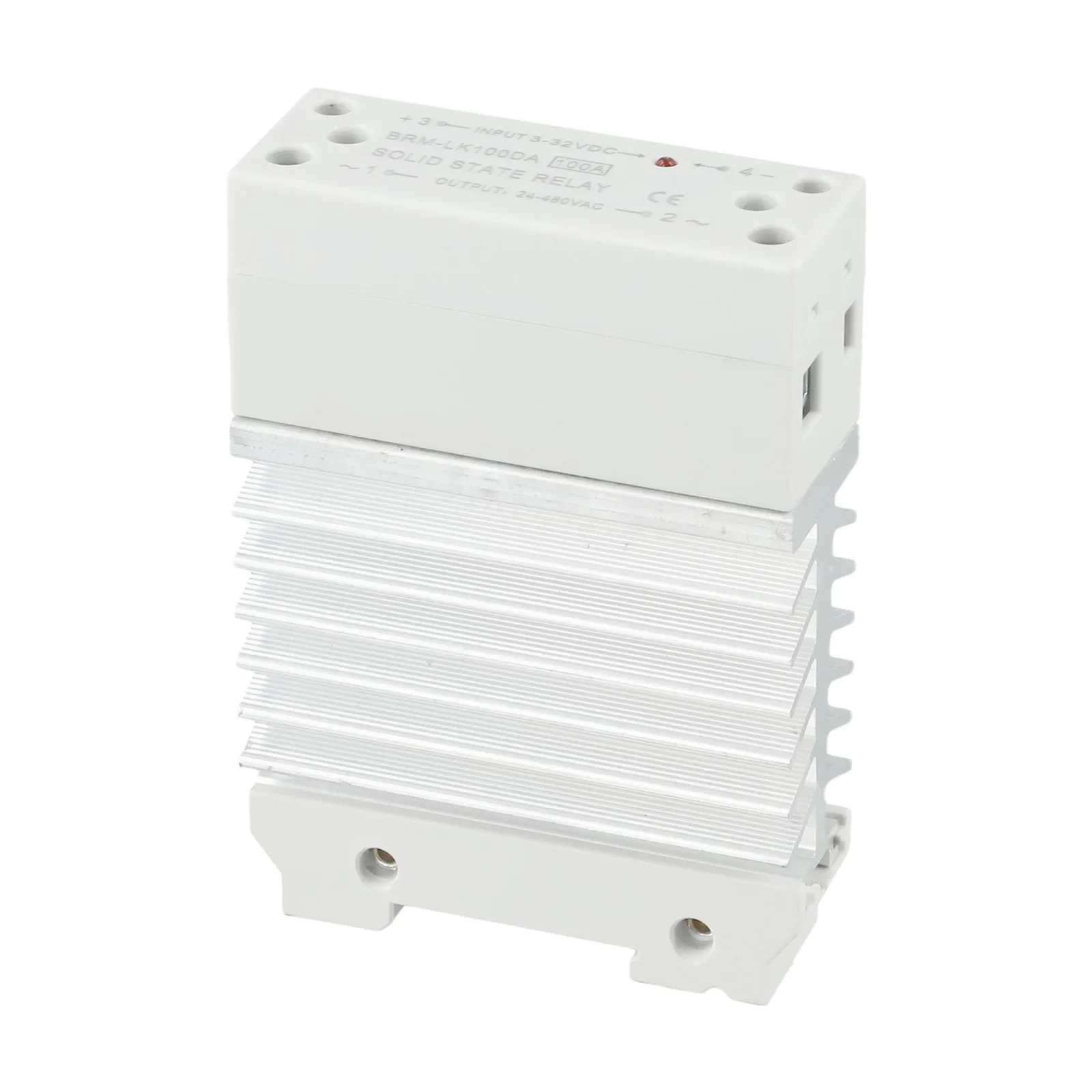 For Electronic Control Systems Weight 324g Integrated Rail Solid State Relay Heat Sink Solid State Relay Aluminum Heat Sink