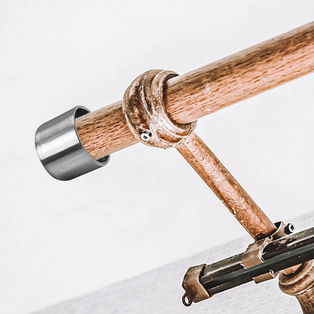 

Curtain Rod Plug Decorative End Caps Window Curtains Roman Pole Decoration Alloy Finials Ends Only Rods for Windows