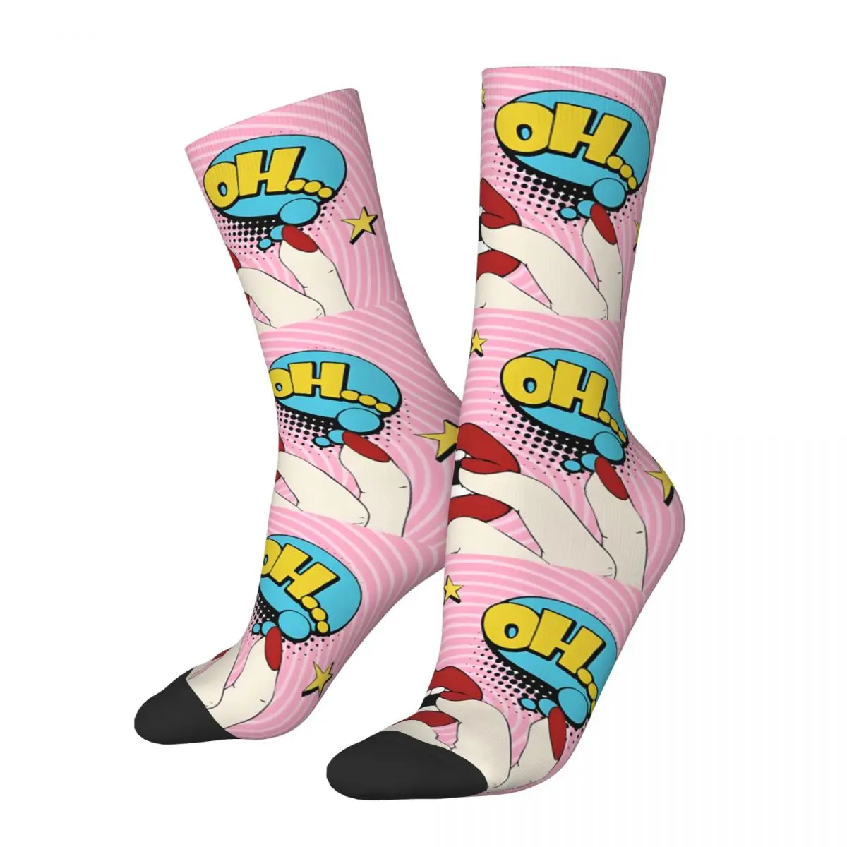 Pop Art Kawaii Socks School Cartoon Pattern Socks