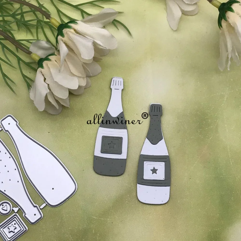 

Bottle decoration Metal Cutting Dies Stencils Die Cut for DIY Scrapbooking Album Paper Card Embossing