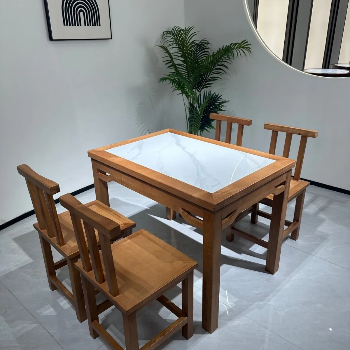 

Solid wood, square table, old-fashioned, eight immortals, simple, antique, household, tables and chairs