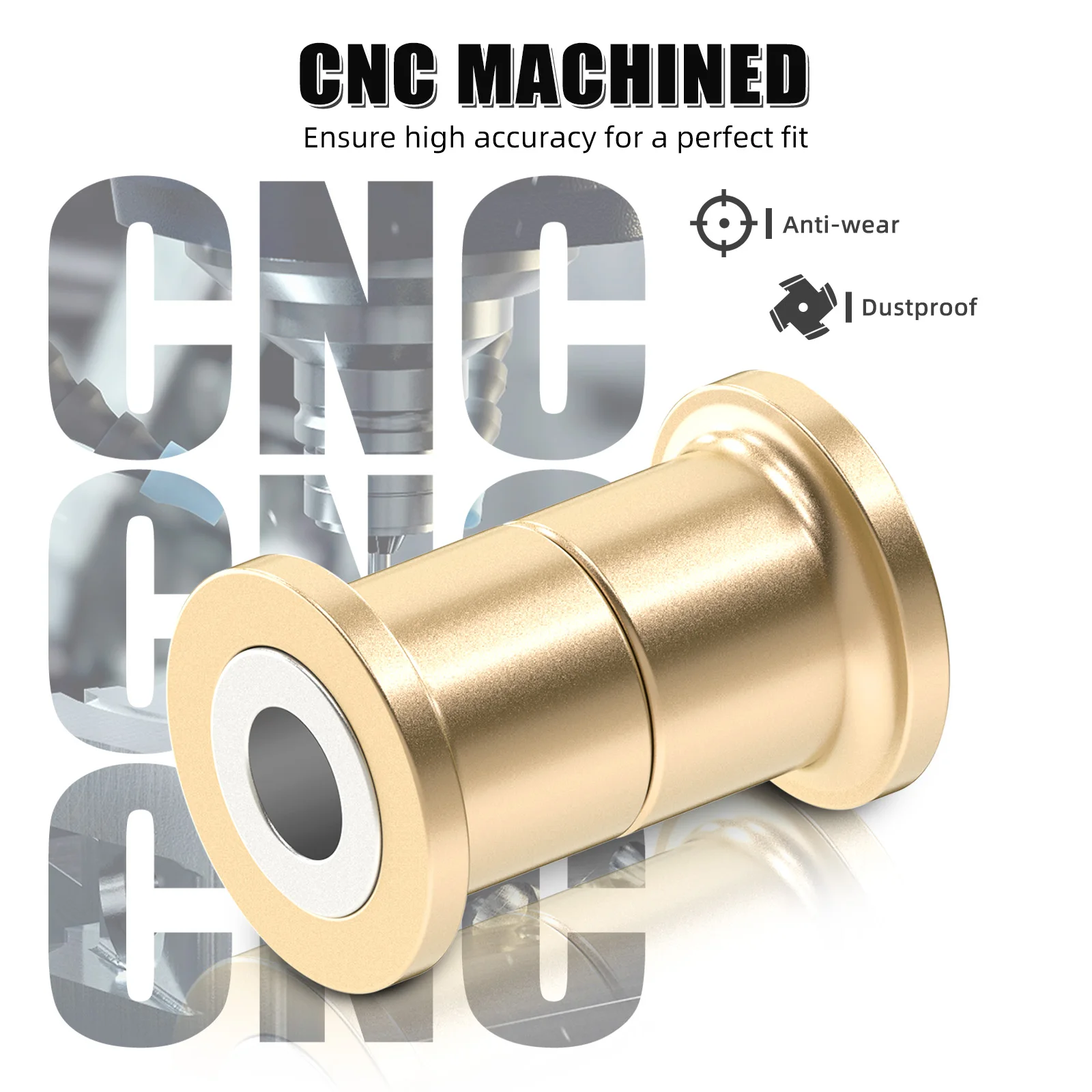 NICECNC UTV X3 A-Arm-Buchsen- und Hülsen-Set aus Messing für Can Am Maverick X3 RR Turbo Trail 800 1000 Sport 1000 – Detail 5