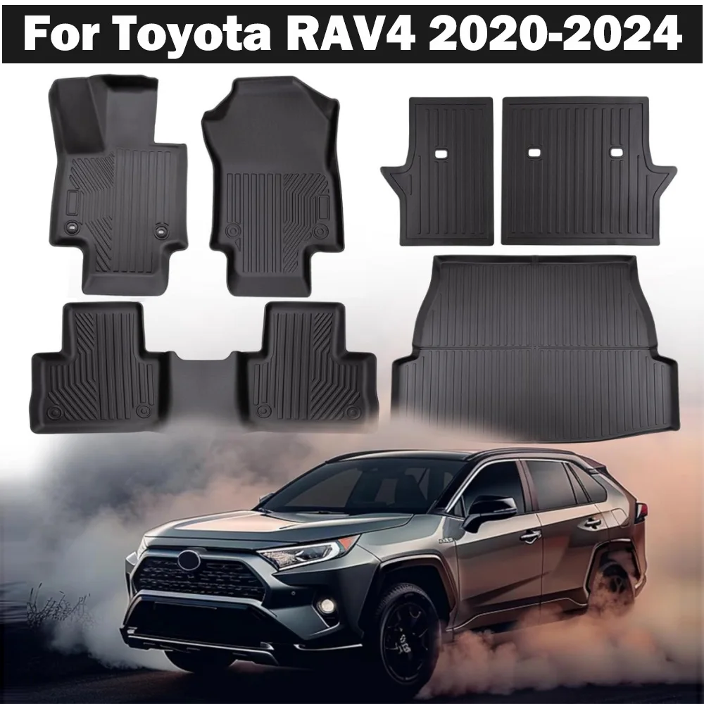 

For Toyota Rav4 2024 2023 2022 2021 2020 Floor Mats,All-Weather Waterproof Floor Mats Protector(Only Fit Left Rudder)