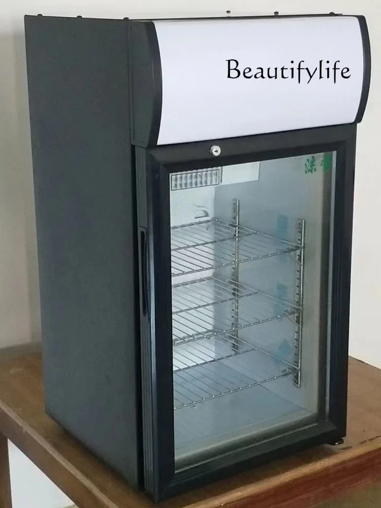 Hot and cold vertical display cabinet Household milk beverage insulation cabinet