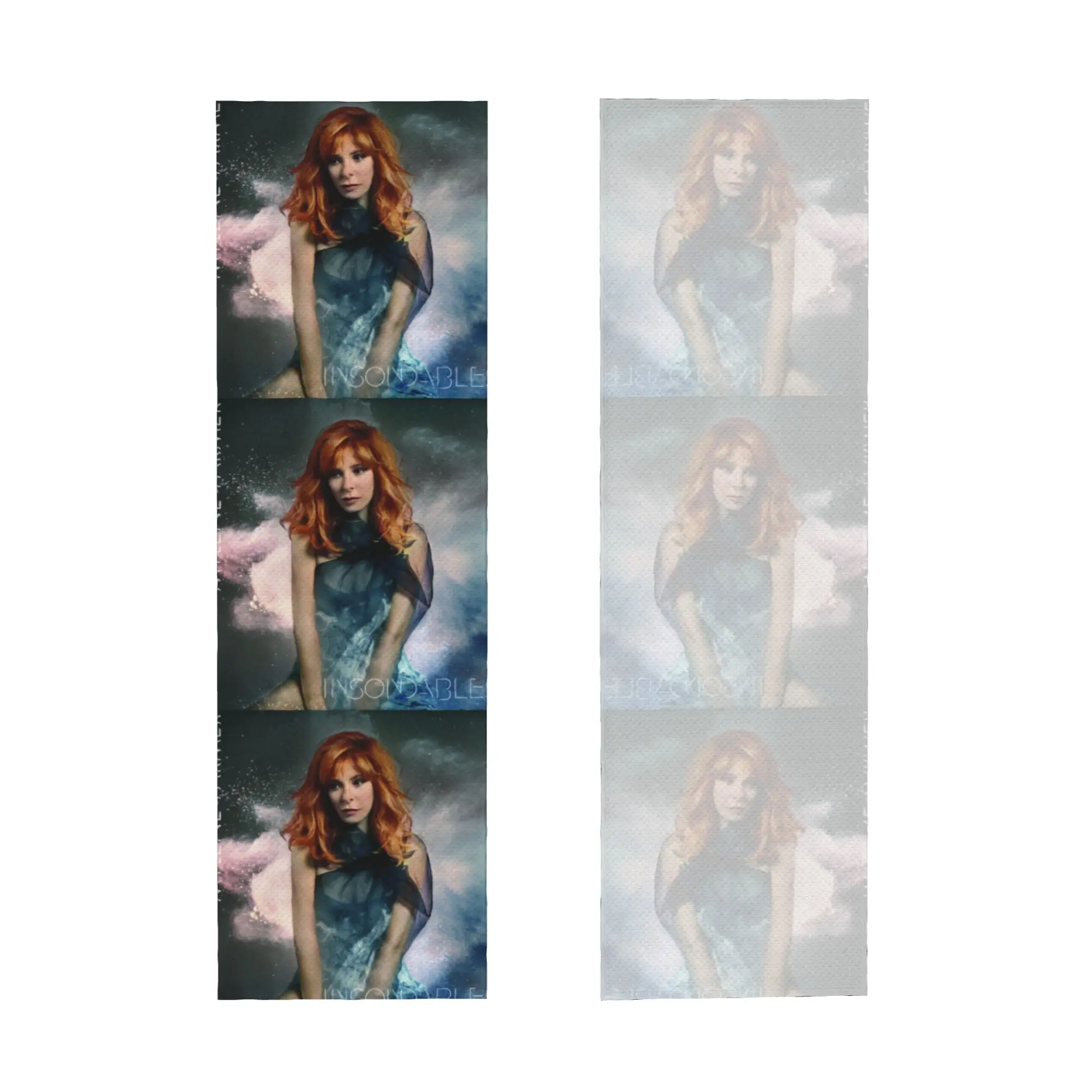 Mylene Farmer Cold Exercise Towel Quick Dry Face Towel French Singer Yoga Towels