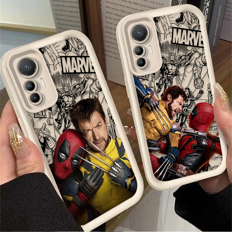 Marvel Deadpool Wolverine Case for Xiaomi POCO X6 X5 X4 GT X3 NFC F3 F4 F5 F6 M6 Pro 4G M5S C65 13T 12T 11T 13 12 11 Lite 5G NE