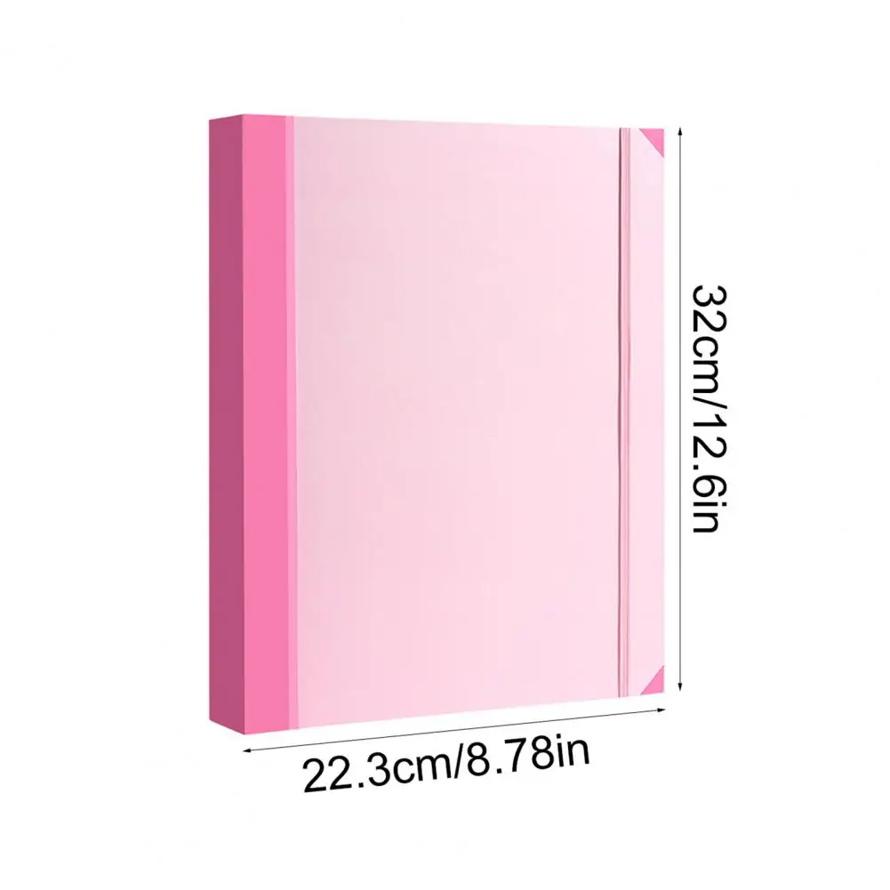 Multi-pocket Document Holder Multi-layer File Bag Holder with Labels Stickers Tear-resistant Document Organizer for Papers