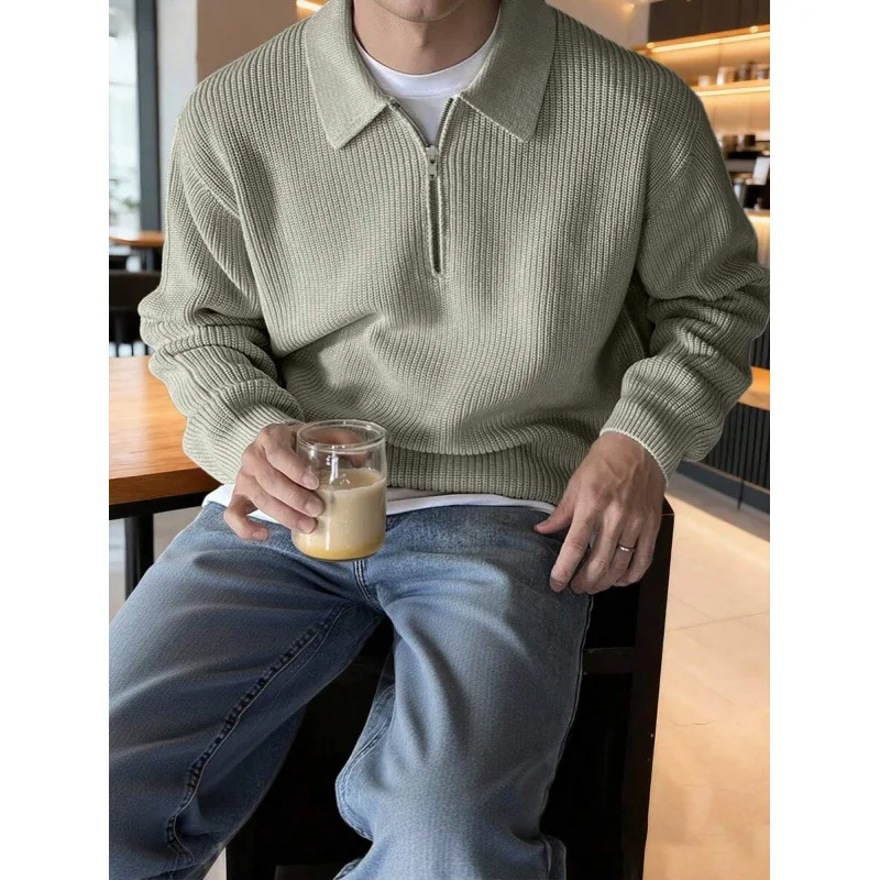 

Cross-Border Knitted Lapel Sweater Flip Collar Knitwear Fashionable Embroidered Female Spring Season Non-Shrinking Fabric
