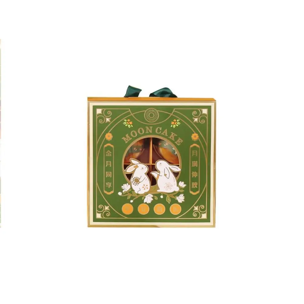 Boîtes d'emballage de gâteaux de lune, processus de bronzage exquis, boîte-cadeau de Dessert faite à la main, emballage de pâtisserie en carte blanche