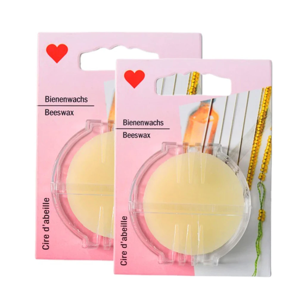 

2PCS Sewing Thread Beeswax Conditioner Sewing Thread Wax Conditioner with Box for Quilting Making Sewing Strengthening Line