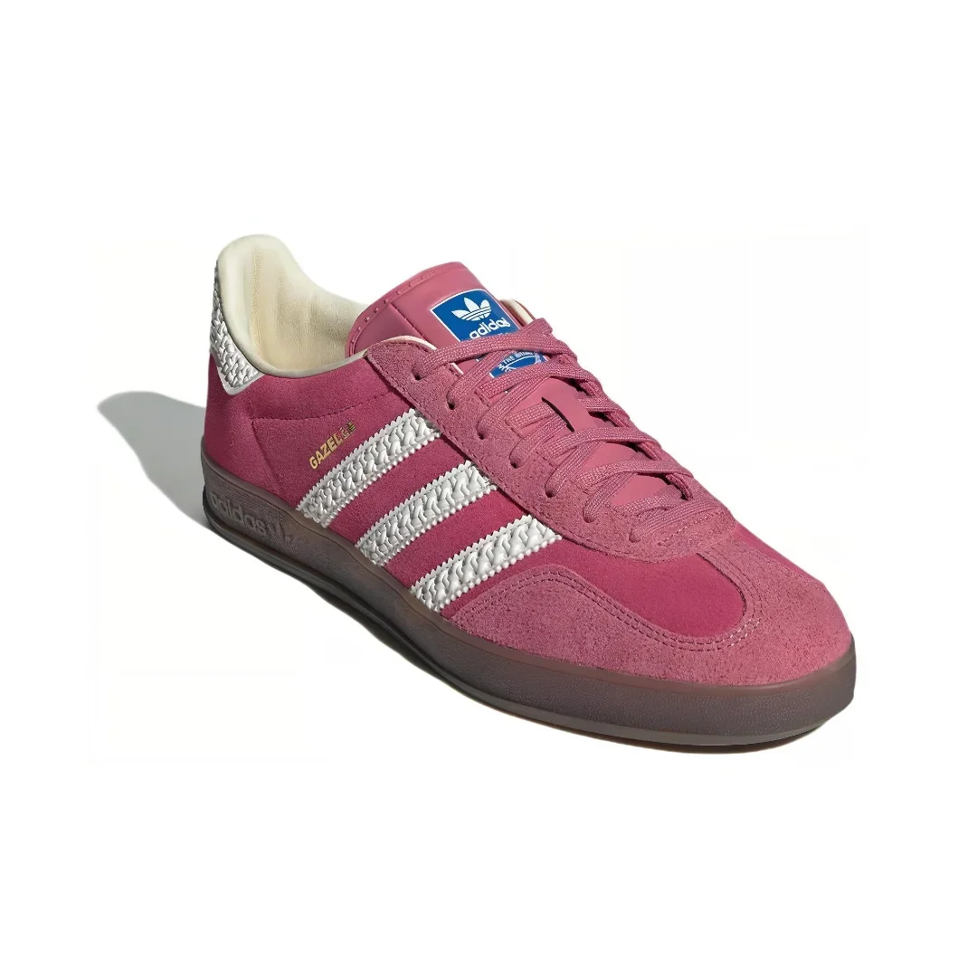 Adidas New GAZELLE INDOOR Lage atletische boardschoenen voor heren en dames Klassieke retro sneakers Lichtgewicht mode-sneakers Roze en wit