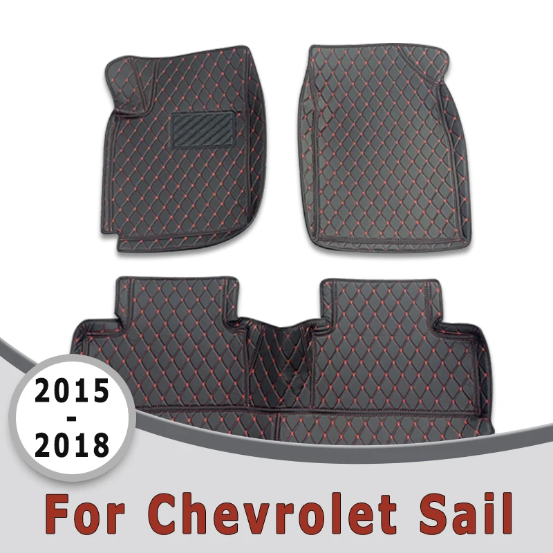 Car Floor Mats For Chevrolet Sail 3 2019 2018 2017 2016 2015 Carpets Auto Interior Parts Accessories Products Replacement Rugs